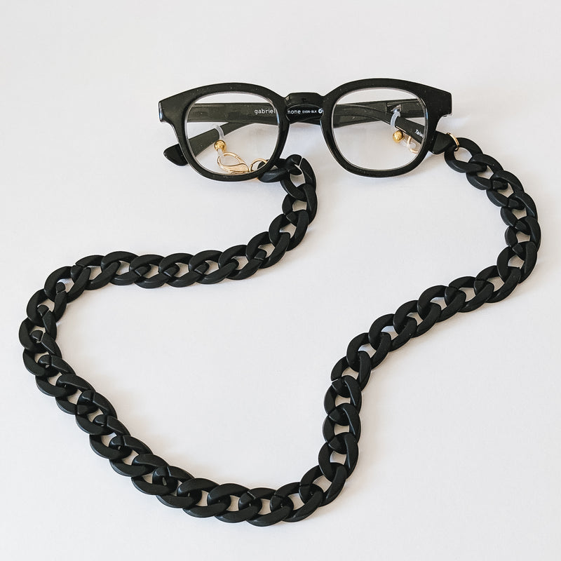 The Chunky Jet Convertible Eyewear/Mask Chain