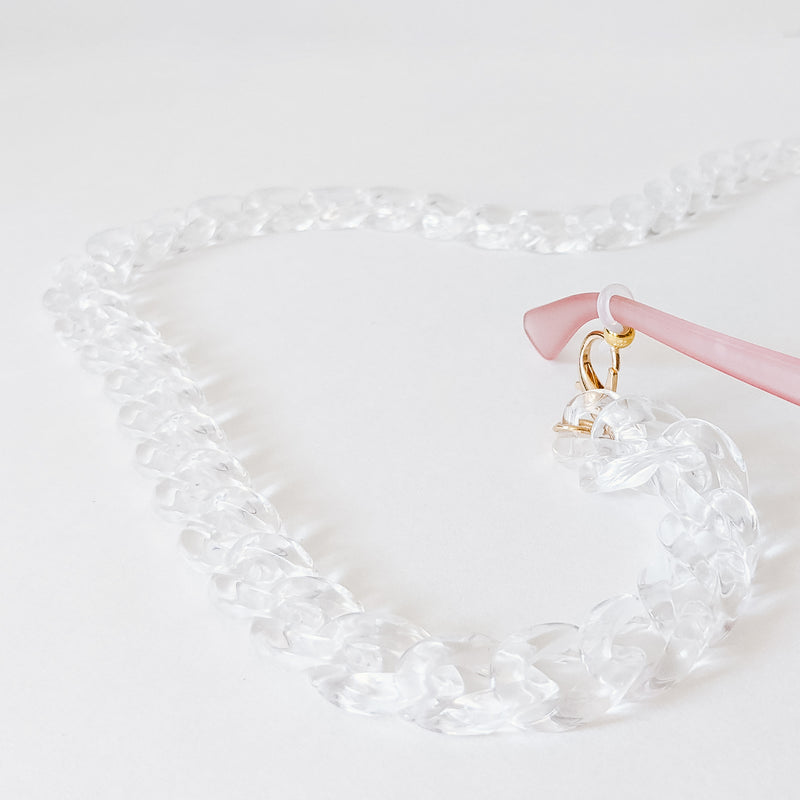The Chunky Crystal Convertible Eyewear/Mask Chain